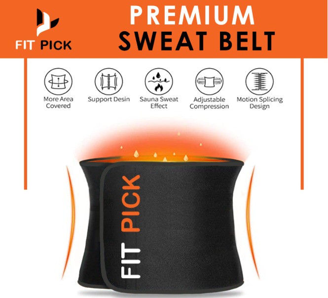 Sweat Belt, Abdominal Belt for Men and Women